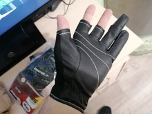 SeaKnight-guantes de pesca deportivos SK03, 1 par/lote, 3 guantes de cuero transpirable de medio dedo, equipo de pesca de neopreno y PU