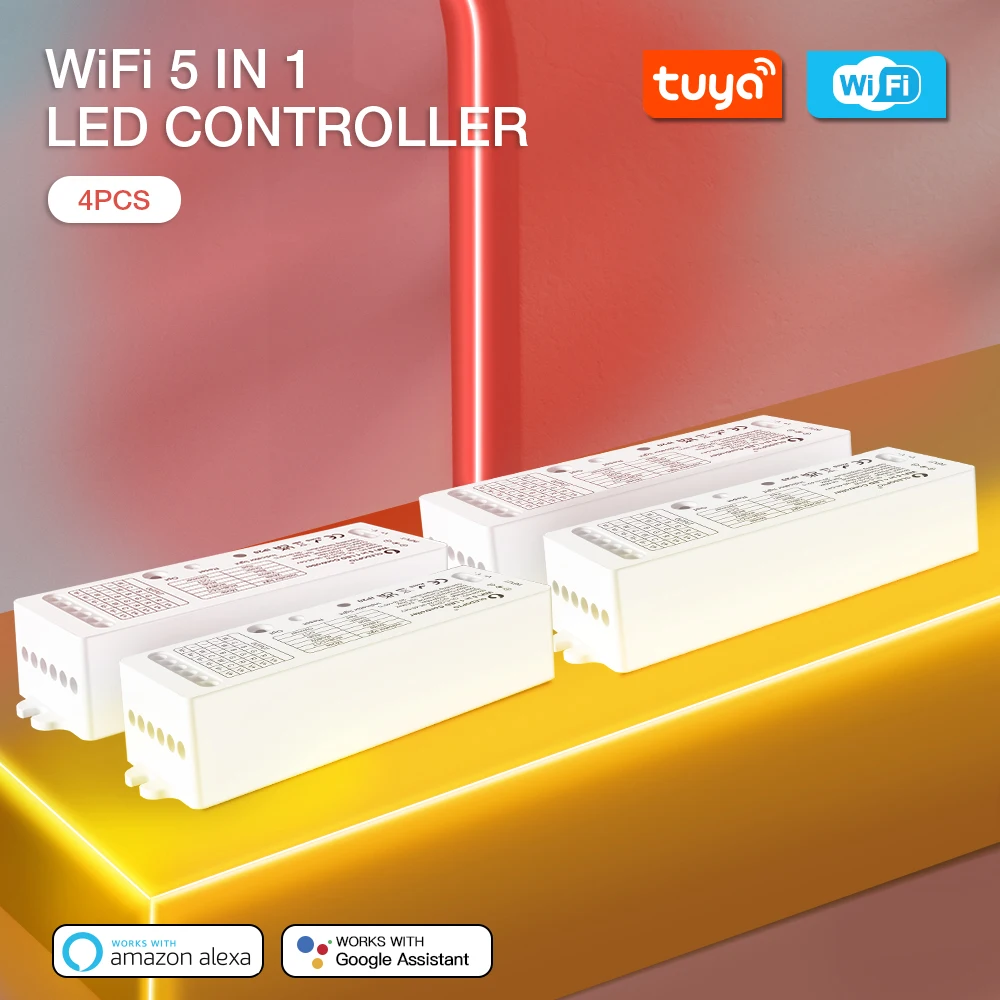 Gledopto WiFi 5 in 1 LED Strip Controller Work with Tuya Smart Life App/ RF Remote/ Alexa Voice Control No Hub Require josef albers life and work