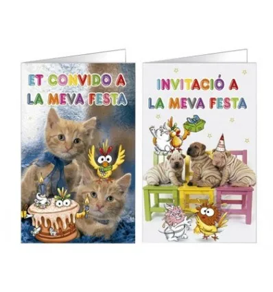  INVITATION CARD ARGUVAL FANTASIA PET BLISTER 8 PIECES ASSORTED CATALAN 15 Units - 4000349271664