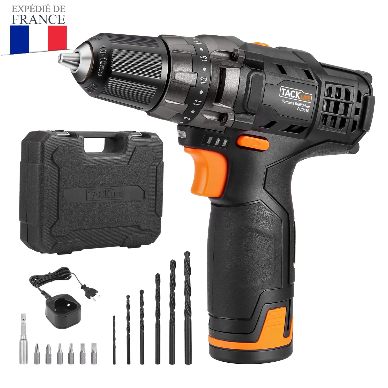 Image of Tacklife PCD01B cordless angle drill
