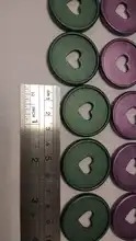 Anillas de encuadernación con forma de seta para diario, anillas para encuadernación de hojas sueltas, material escolar, 20 piezas, 35mm