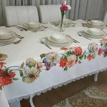

Vesna Needle Lace Ruched Disposable Table Cloth