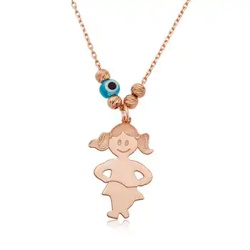 

KUTAYDAN 925 Sterling Silver Girl Boy Lady Necklace