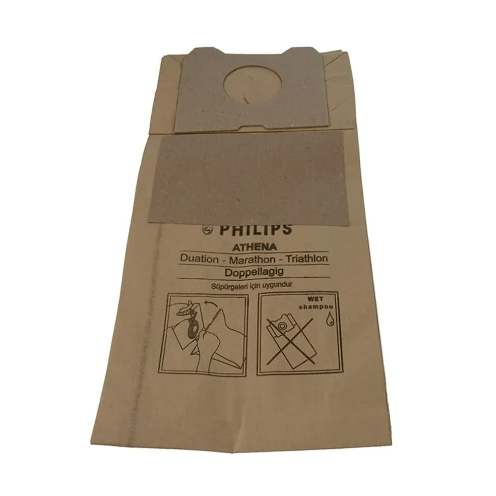 Vacuum Cleaner Paper Dust Bag Set Replacement - For Philips Triathlon,  Athena, Hr 1300, Hr 6835, Duatlon - (5 Pieces) - Vacuum Cleaner Parts -  AliExpress