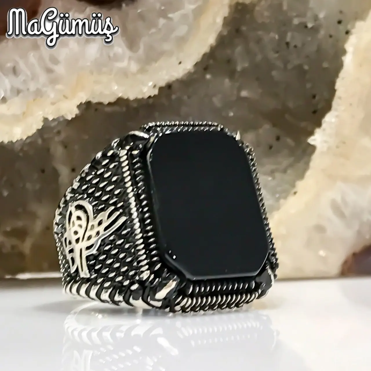 Eagle Claw Tuğra Embroidered Wonderful Design Sterling Silver Men 'S Ring | Украшения и аксессуары
