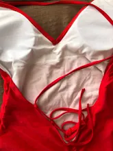 Bañador de una pieza liso para mujer, traje de baño Sexy, de corte alto Monokini, Vintage, brasileño, para playa, 2020