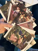 Monet-set de 30 hojas de sobres para postales de artistas famosos, tarjetas postales en inglés, ilustraciones, Serie de Museo de Arte, Picasso, Van Gogh