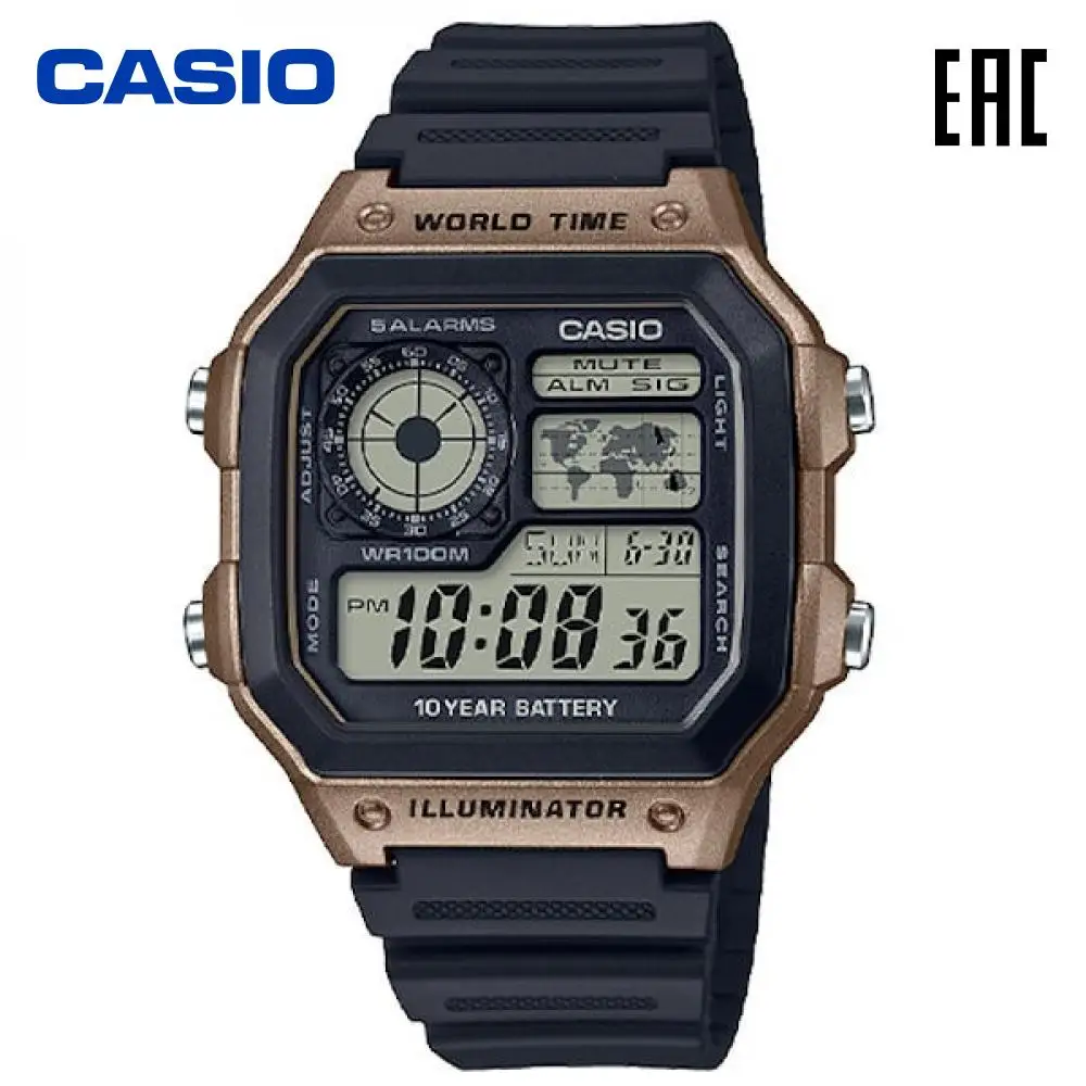 Наручные электронные мужские часы Casio AE-1200WH-5AVEF |