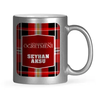 

Personalized World Best Öğretmeni Silver Gilt Mug Cup-9