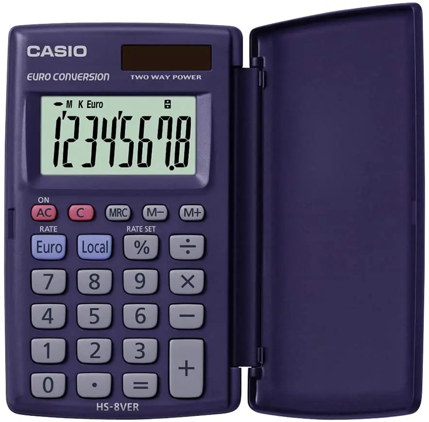 Calcolatrice Tascabile 8 Cifre Casio Hs-8Ver