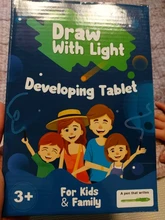 Magic Luminous Drawing Board Kids Toy Tablet Draw In Dark Magic Light-Fun Fluorescent