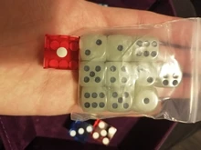 Casino Dice 19mm Numbers Clear Translucent 5pcs of with Razor-Edges And Matching Serial