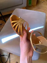 Zapatos de salón de baile latino para mujeres/niñas/señoras, Tango y Salsa, tacón alto, satén, Blanco PU, rojo, profesional, nuevo