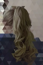 HAIRRO-coleta de pelo largo ondulado de 17 y 23 pulgadas, postizo con horquillas, extensión de cabello sintético