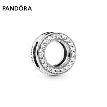 

Pandora charm clip silver 925 original "Circle Pave"