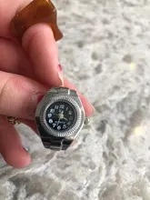 Reloj de anillo creativo para Mujer, de cuarzo, elástico, de acero y plata de lujo, Reloj de anillo de dedo