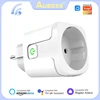 Aubess Smart Socket EU 16A/20A AC100-240V Wifi Smart Plug Power Outlet, Alexa Google Home Voice Control, For Tuya Smart Life APP