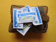 Gel para quemaduras, Kit de primeros auxilios, almohadilla de primeros auxilios, enfriamiento, calmante, cuidado de heridas, 3,5 g/paquete