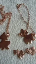 Unicorn Necklace Earring Jewelry Gift Pink Girls And Cartoon 4pcs/Set
