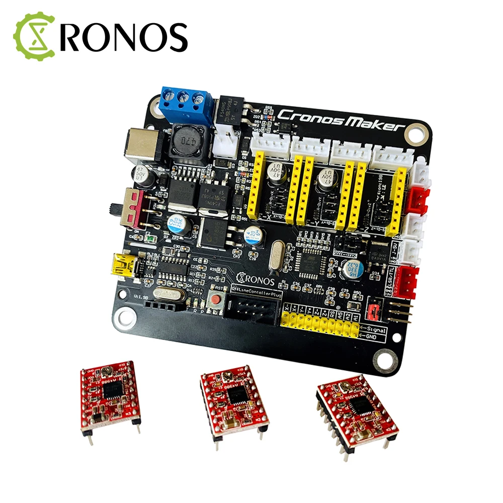 Placa de control reguladora de tensión CNC GRBL Motor paso a paso de 3 ejes conectar al husillo de