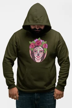 

Angemiel Wear Flowering Mexican Men 'S Green Men 'S Hooded Sweatshirt