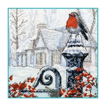 

693 'oven' embroidery set 'Christmas triple, 25*25 cm