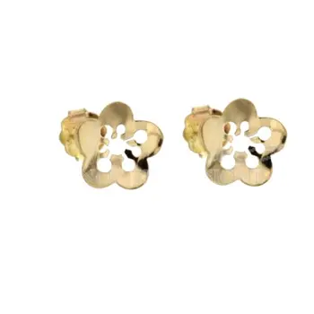 

Earrings Yellow Gold Women Flower 803321715567