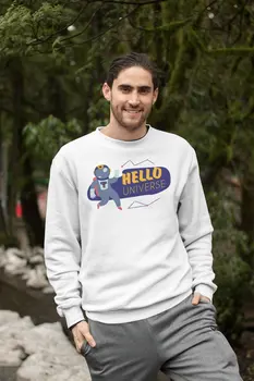 

Angemiel Wear Hello Universe White Men 'S Sweatshirt