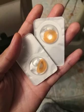 De Halloween Cosplay de contactos lente gato amarillo Manson Serie 2 unids/par anual de lentes de contacto de Color para los ojos maquillaje para Cosplay