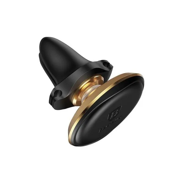 Автомобильный держатель Baseus Magnetic Air Vent Car Mount Holder with Cable Clip SUGX-A0V(Золотой