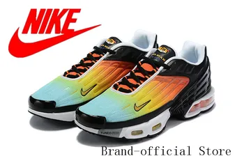 

Original NIKE Air Max Plus 3 men's Running Shoes Air Cushion Breathable Running Shoes blue black original Size 40-45