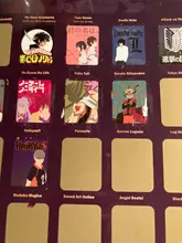 Decoración de la parte superior del hogar, póster de Anime rascador, lista de cubo de Anime, iconos artísticos prémium, gran regalo para los fanáticos del Anime, 100