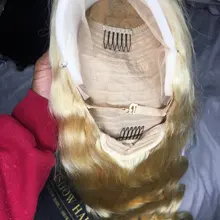 Ishow 613 rubia peluca con malla Frontal 13x4 transparente peluca Frontal de encaje Pre arrancado 28 30 pulgadas brasileño de la onda del cuerpo pelucas de cabello humano
