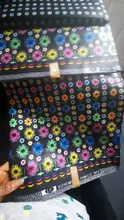 6 Yards/lot African Fabric Geometric Patterns Ankara Polyester Farbic For Sewing Wax