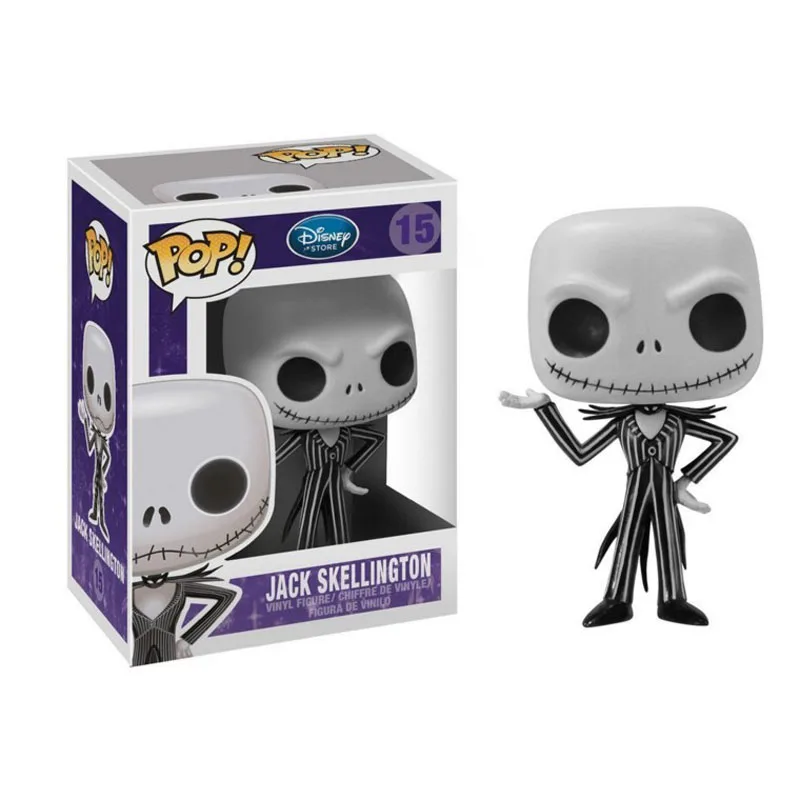 Funko Pop Jack Skellington фигурки героев мультфильма «Кошмар перед Рождеством» детские игрушки 10 см