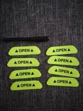 4 unids/set Puerta de coche pegatinas Universal de la seguridad advertencia Mark abierto de cinta reflectante de Exterior de la bici de la motocicleta pegatina para casco