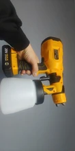 DEKO-PISTOLA DE PULVERIZACIÓN inalámbrica, pulverizador de pintura doméstico HVLP de 800ml, 3 tamaños de boquilla, batería de ion de litio de 20V CC de alta potencia, DKSG20K2