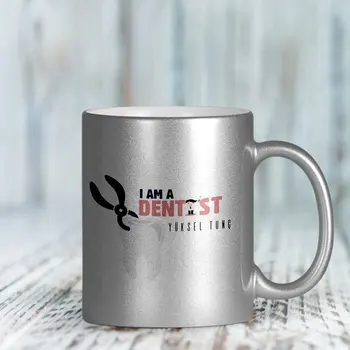 

Personalized Professional Dentist Silver Gilt Mug Cup-2