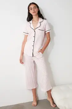 

Trendyol Striped Knitted Pajamas Set THMAW21PT0881