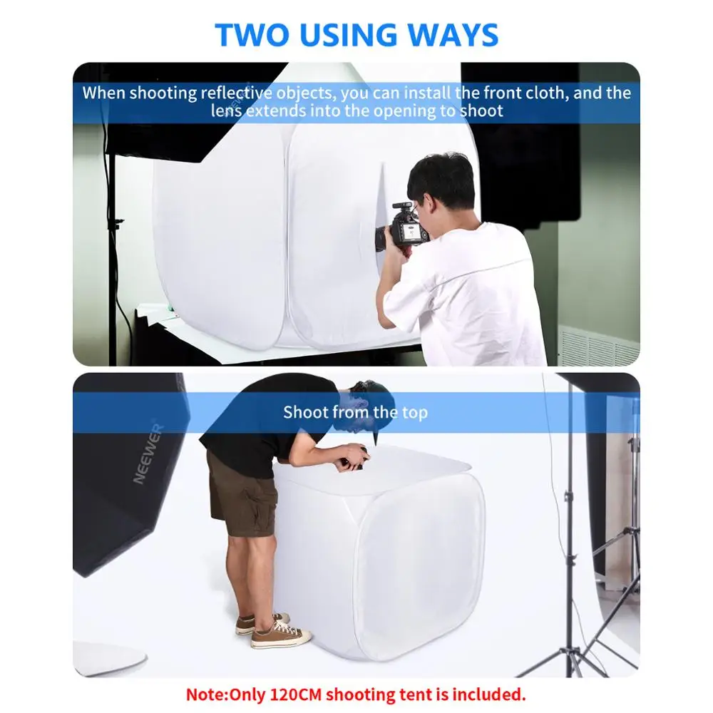 Neewer 48x48 дюймов/120x120 см светильник для фотостудии софтбокс с кубическим