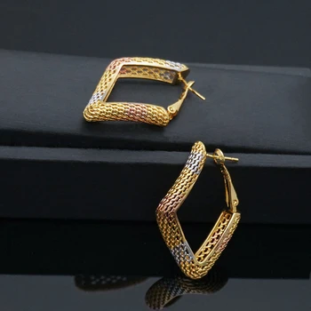 

Beautiful crescent muti color earrings hot sell fashion jewelry women lady cute nice beautiful ladies favorite fashion rhombus