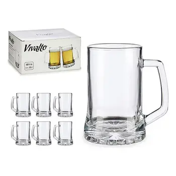 

Beer Mug Crystal (6 Pieces) (8,5 x 13 x 12 cm)