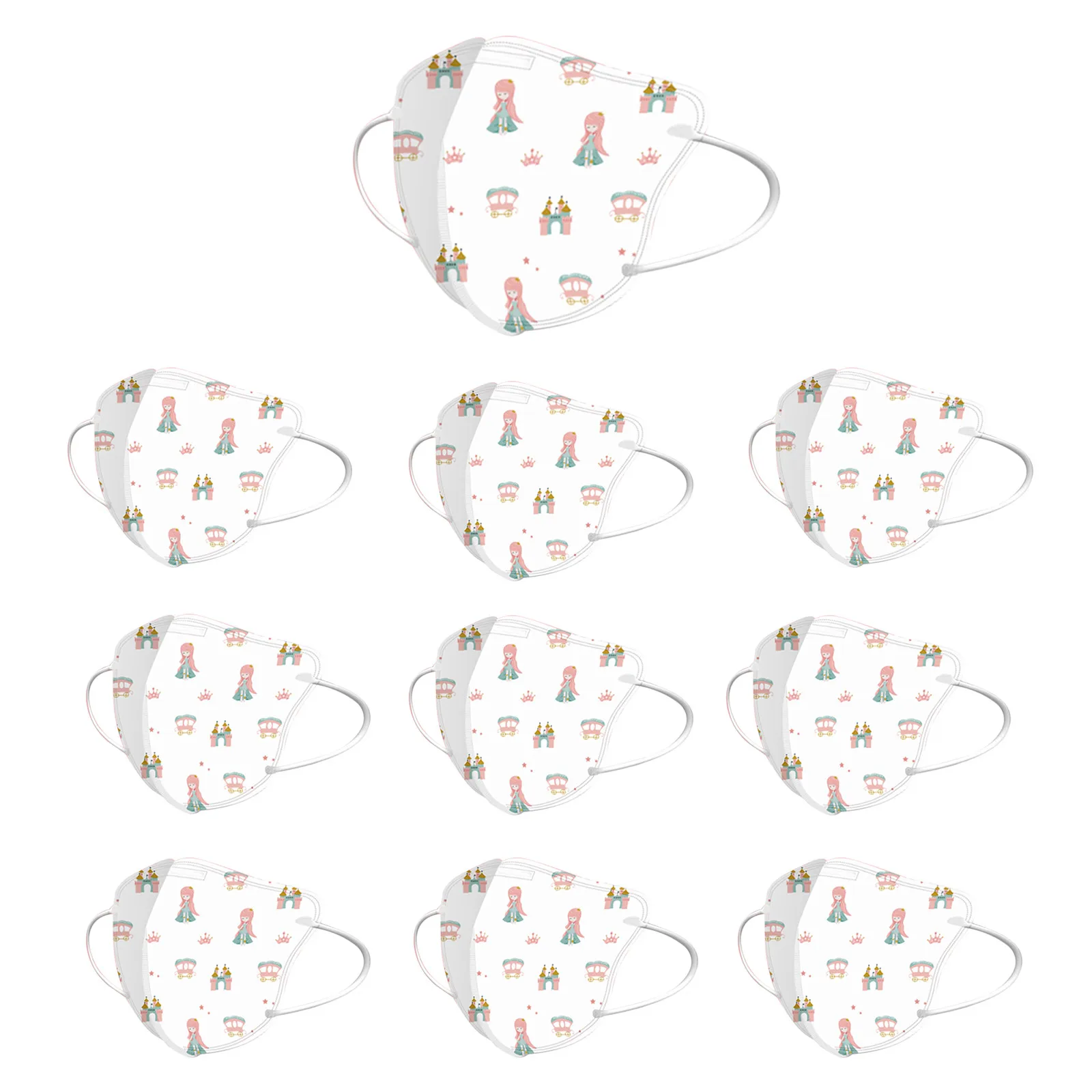 10/50pc de dibujos animados lindo máscara enfant máscaras 4 capas máscaras sagornasapp mascarilla para 3-12years niños mascarillas infantiles maske
