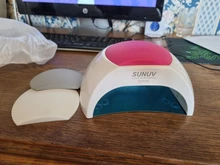 SUNUV SUN2C-Lámpara de uñas de 48W, secador de uñas UV SUN2 para secador de uñas de Gel, Sensor infrarrojo con almohadilla de silicona rosa para uso en salón