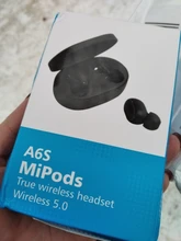 FlyDots-auricular TWS A6S, inalámbrico por Bluetooth 5,0, auriculares con cancelación de ruido para Xiaomi Redmini Airdots, Huawei y Samsung