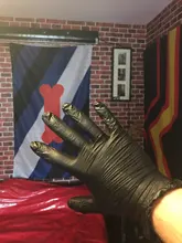 Guantes de nitrilo negro 100 unids/lote comida grado impermeable alergia libre desechable seguridad sintético guantes de nitrilo