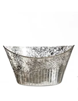 

CENTER TABLE SILVER CRYSTAL DECORATION 33X21X17 CM