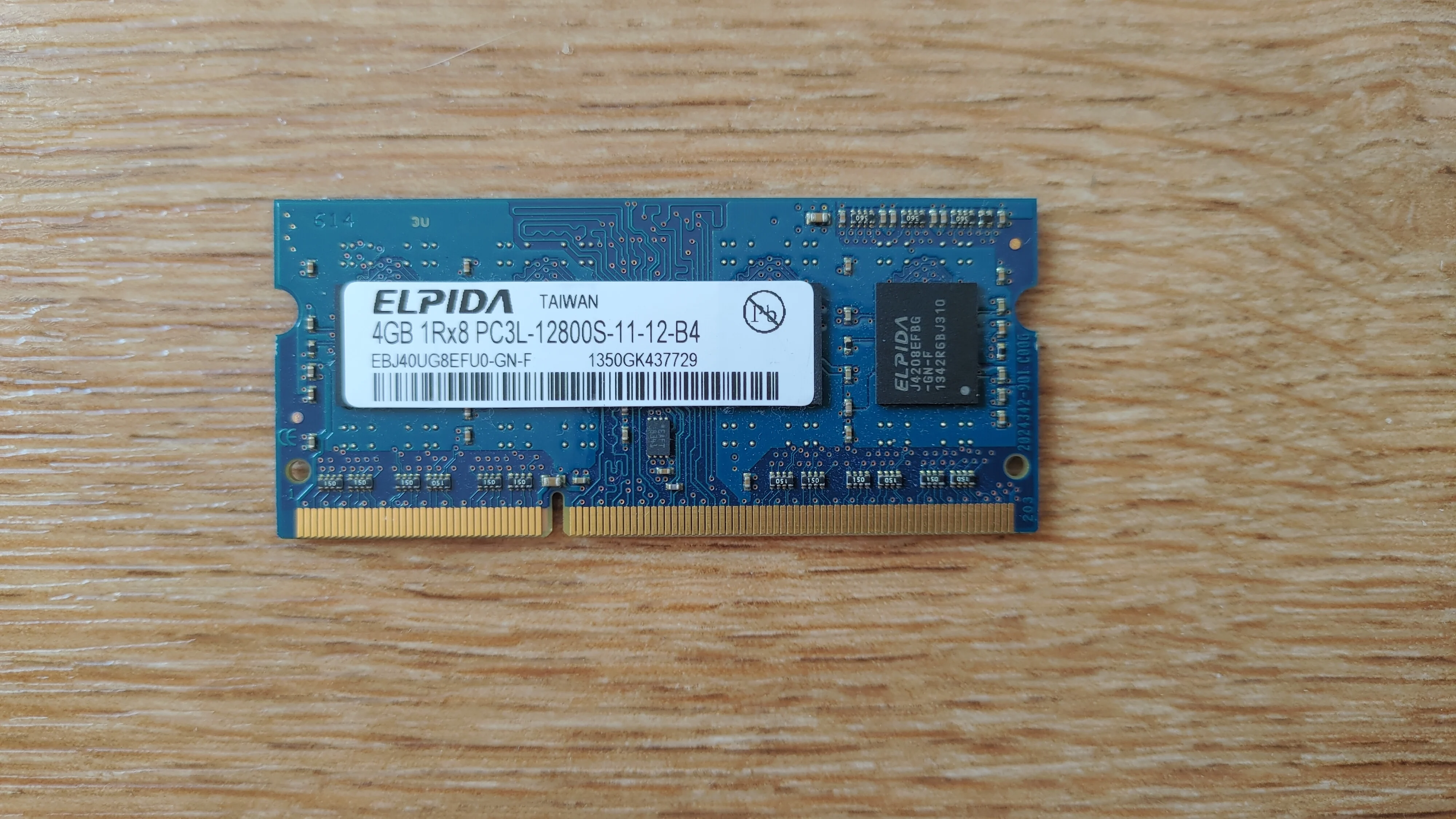 Elpida 4G 1rx8 pc3l 12800s DDR3 4 GB 1600 MHz laptop memory module Somm | Компьютеры и офис