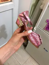 Sandalias de Frozen para niñas, zapatos para fiesta de baile, sandalias de princesas de niñas, zapatos de tacón alto brillantes