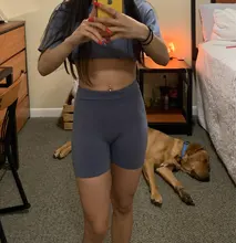 CHRLEISURE Seamless deportes Leggings cortos Mujer culo burbuja gimnasio cintura alta Fitness verano delgada suave Leggins Dropship